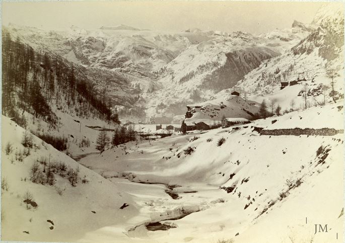 Gabriel Loppé - Zermatt river bed winter | MasterArt